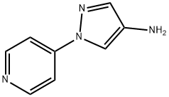 1-피리딘-4-일피라졸-4-아민 구조식 이미지