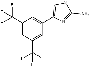 4-(3,5-BIS-TRIFLUOROMETHYLPHENYL)THIAZOL-2-YLAMINE Structure