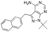 1-tert-butyl-3-(naphthalen-2-ylMethyl)-1H-pyrazolo[3,4-d]pyriMidin-4-aMine Structure