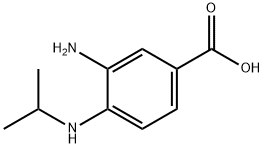Benzoic acid, 3-amino-4-[(1-methylethyl)amino]- (9CI) Structure