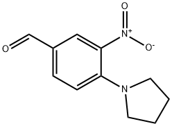 3-нитро-4-(1-пирролидинил) бензальдегида структурированное изображение