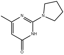 6-Methyl-2-pyrrolidin-1-ylpyrimidin-4(3H)-one Structure