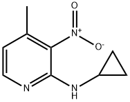 N-사이클로프로필-4-메틸-3-니트로-2-피리디나민 구조식 이미지