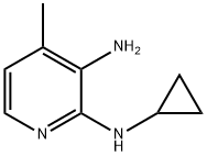 N2-시클로프로필-4-메틸-2,3-피리딘디아민 구조식 이미지