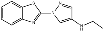 2-[4-(Ethylamino)-1H-pyrazol-1-yl]benzothiazole Structure