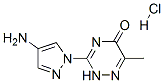 3-(4-aminopyrazol-1-yl)-6-methyl-2H-1,2,4-triazin-5-one hydrochloride 구조식 이미지