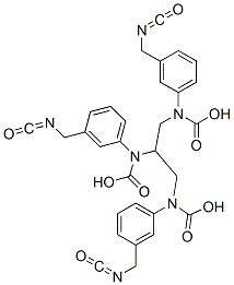 propane-1,2,3-triyl tris[(3-isocyanatomethylphenyl)carbamate] Structure