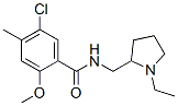 5-chloro-N-[(1-ethylpyrrolidin-2-yl)methyl]-2-methoxy-4-methyl-benzamide Structure