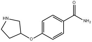 4-(PYRROLIDIN-3-YLOXY)BENZAMIDE Structure