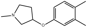 1-메틸-3-(3,4-XYLYLOXY)-피롤리딘 구조식 이미지