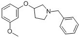 1-벤질-3-(M-메톡시페녹시)-피롤리딘 구조식 이미지