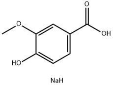 4-HYDROXY-3-METHOXYBENZOIC ACID SODIUM SALT Structure