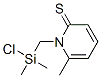 2(1H)-Pyridinethione,  1-[(chlorodimethylsilyl)methyl]-6-methyl- Structure