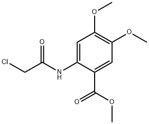 METHYL 2-[(2-CHLOROACETYL)AMINO]-4,5-DIMETHOXYBENZOATE Structure
