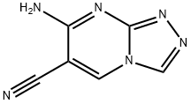 s-트리아졸로[4,3-a]피리미딘-6-카르보니트릴,7-아미노-(8CI) 구조식 이미지