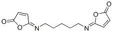 N,N'-Bis[(5Z)-2,5-dihydro-2-oxofuran-5-ylidene]-1,5-pentanediamine 구조식 이미지