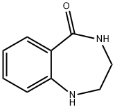1,2,3,4-테트라하이드로벤조(e)(1,4)디아제핀-5-온 구조식 이미지