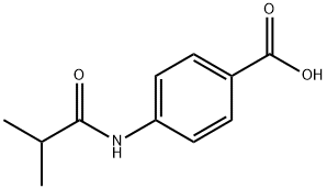 4-isobutyramidobenzoic acid 구조식 이미지