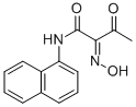 2-HYDROXYIMINO-N-NAPHTHALEN-1-YL-3-OXO-BUTYRAMIDE Structure