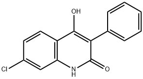 3-phenyl-4-hydroxy-7-chloroquinolin-2(1H)-one 구조식 이미지