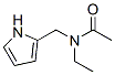 2-(N-아세틸-N-에틸아미노메틸)-1H-피롤 구조식 이미지