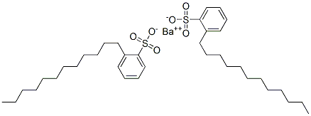 barium dodecylbenzenesulphonate Structure