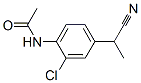 2-(4-아세트아미노-3-클로로페닐)프로피오니트릴 구조식 이미지