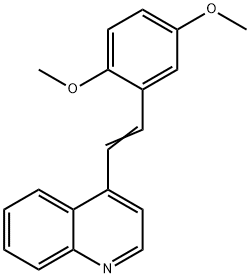 4-[2-(2,5-dimethoxyphenyl)ethenyl]quinoline Structure