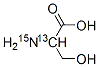 L-SERINE-2-13C-15N Structure