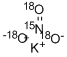 POTASSIUM NITRATE-15N-18O3  98+ ATOM % Structure