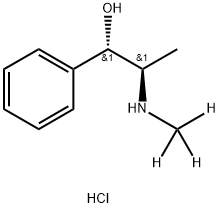 (1S,2R)-(+)-EPHEDRINE-D3 HCL (N-METHYL-D3) - DRUG PRECURSOR Structure