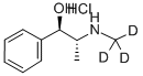 (1R,2R)-(-)-PSEUDOEPHEDRINE-D3 HCL (N-METHYL-D3) 구조식 이미지