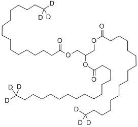 GLYCERYL TRI(HEXADECANOATE-16,16,16-D3) Structure