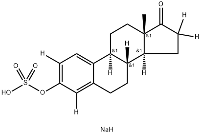 ESTRONE-2,4,16,16-D4 3-SULFATE Structure