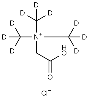 N-(CARBOXYMETHYL)-N,N,N-TRIMETHYL-D9-AMMONIUM CHLORIDE Structure