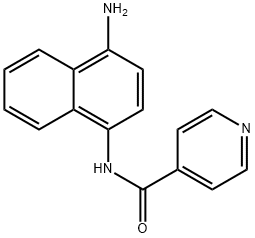 N-(4-Amino-1-naphthalenyl)-4-pyridinecarboxamide Structure