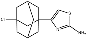 4-(3-chloro-1-adamantyl)-1,3-thiazol-2-amine 구조식 이미지