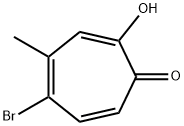 2,4,6-Cycloheptatrien-1-one, 5-bromo-2-hydroxy-4-methyl- (9CI) 구조식 이미지