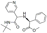 Benzeneacetic acid, alpha-[[2-[(1,1-dimethylethyl)amino]-2-oxo-1-(3-pyridinyl)ethyl]amino]-, methyl ester, (alphaS)- (9CI) Structure