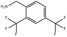 2,4-BIS(TRIFLUOROMETHYL)BENZYLAMINE Structure