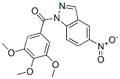 (5-니트로인다졸-1-일)-(3,4,5-트리메톡시페닐)메타논 구조식 이미지