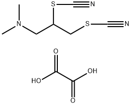 N,N-dimethyl-2,3-dithiocyanato-propan-1-amine, oxalic acid Structure