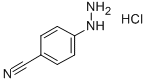 4-Cyanophenylhydrazine hydrochloride 구조식 이미지