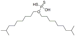 O,O-diisodecyl hydrogen dithiophosphate  Structure