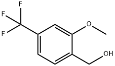 2-METHOXY-4-(TRIFLUOROMETHYL)BENZYL ALCOHOL Structure