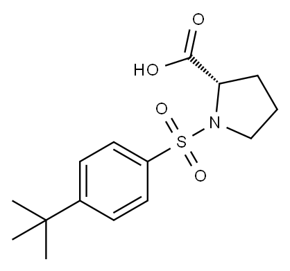 N-(4-TERT-BUTYLPHENYLSULFONYL)-L-PROLINE, 98 Structure