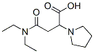 3-(diethylcarbamoyl)-2-pyrrolidin-1-yl-propanoic acid Structure