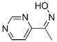 Ethanone, 1-(4-pyrimidinyl)-, oxime (9CI) Structure