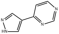 피리미딘,4-(1H-피라졸-4-일)-(9Cl) 구조식 이미지