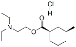 2-diethylaminoethyl (1R,3S)-3-methylcyclohexane-1-carboxylate hydrochloride Structure